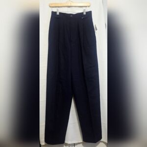 Scaasi brand, navy blue dress pants